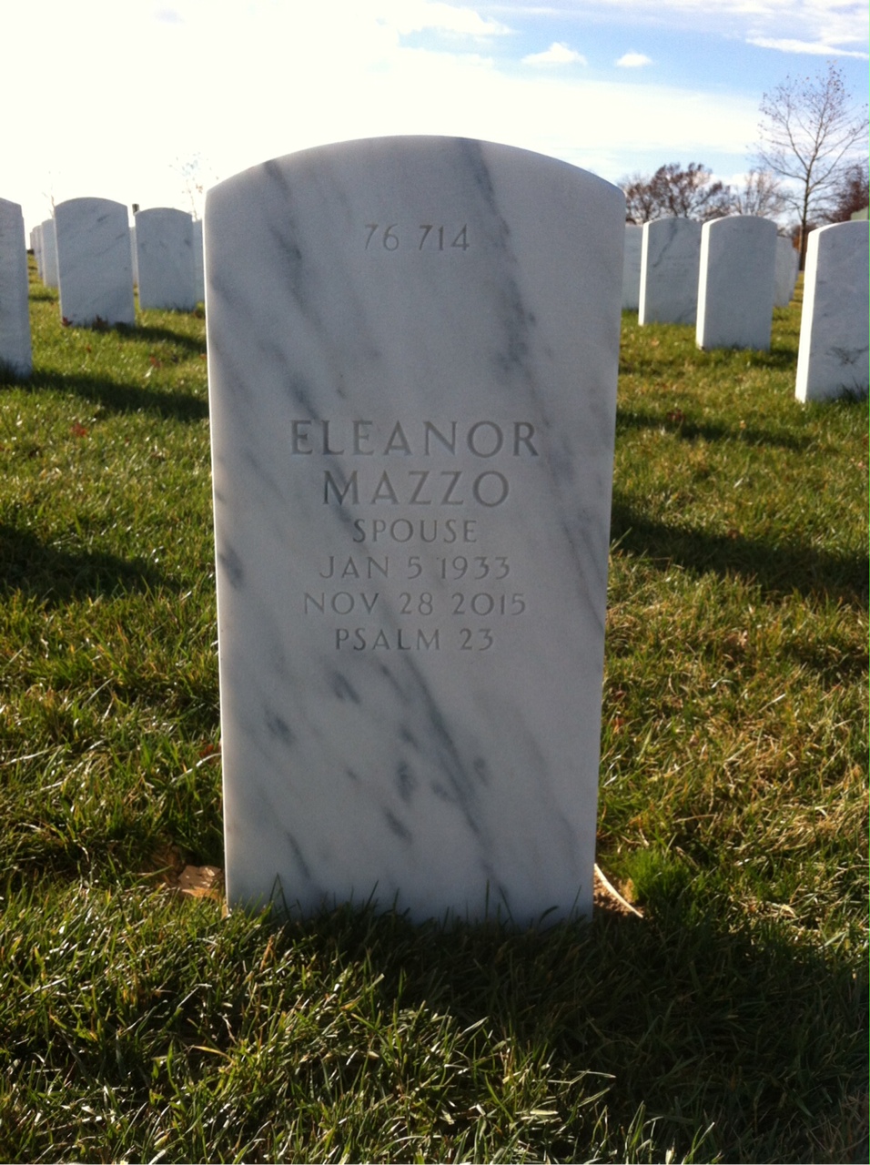 Back of headstone — Alfred Katz
