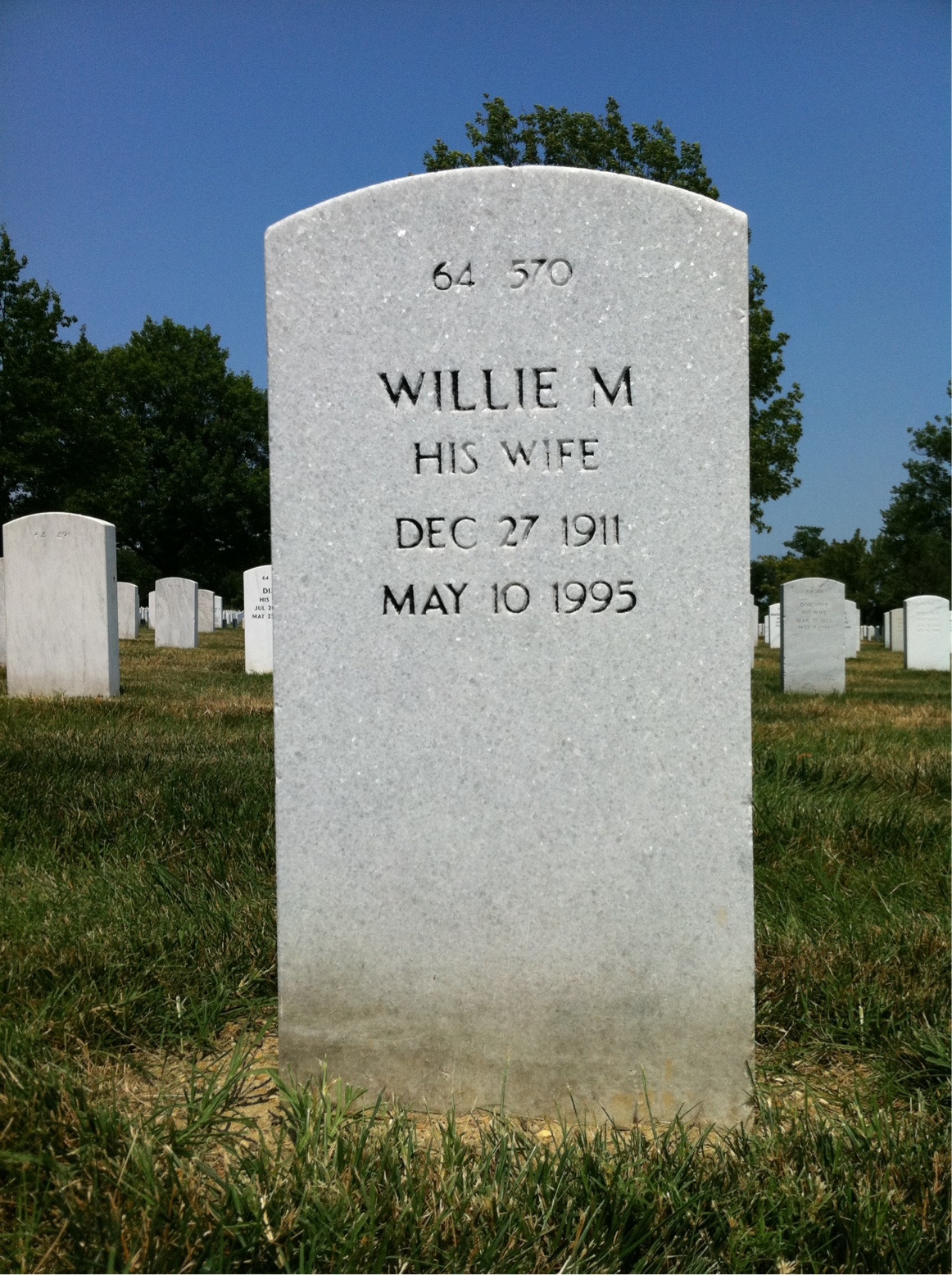 Back of headstone — Willie Dixon