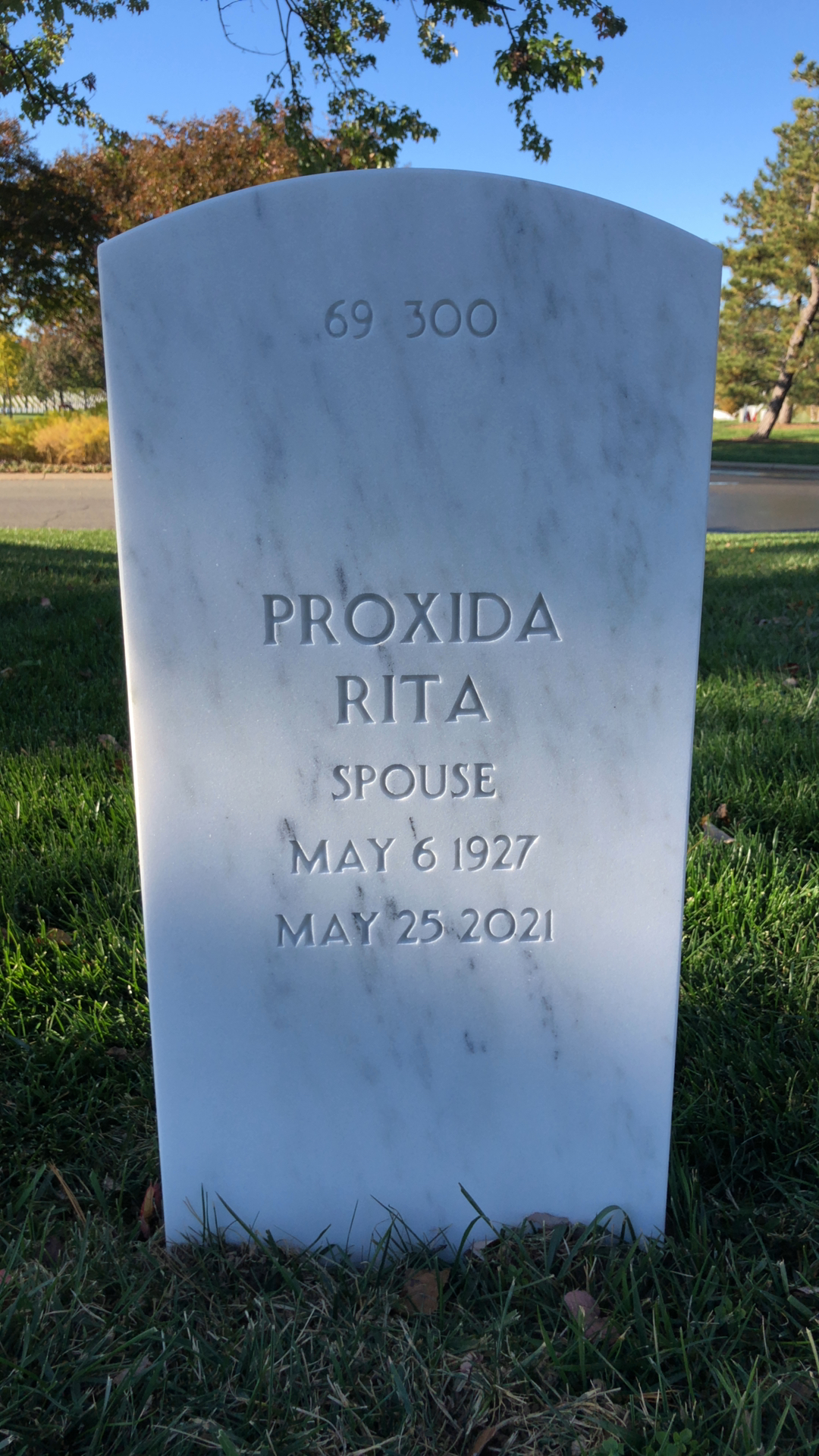 Back of headstone — John Wyshinski