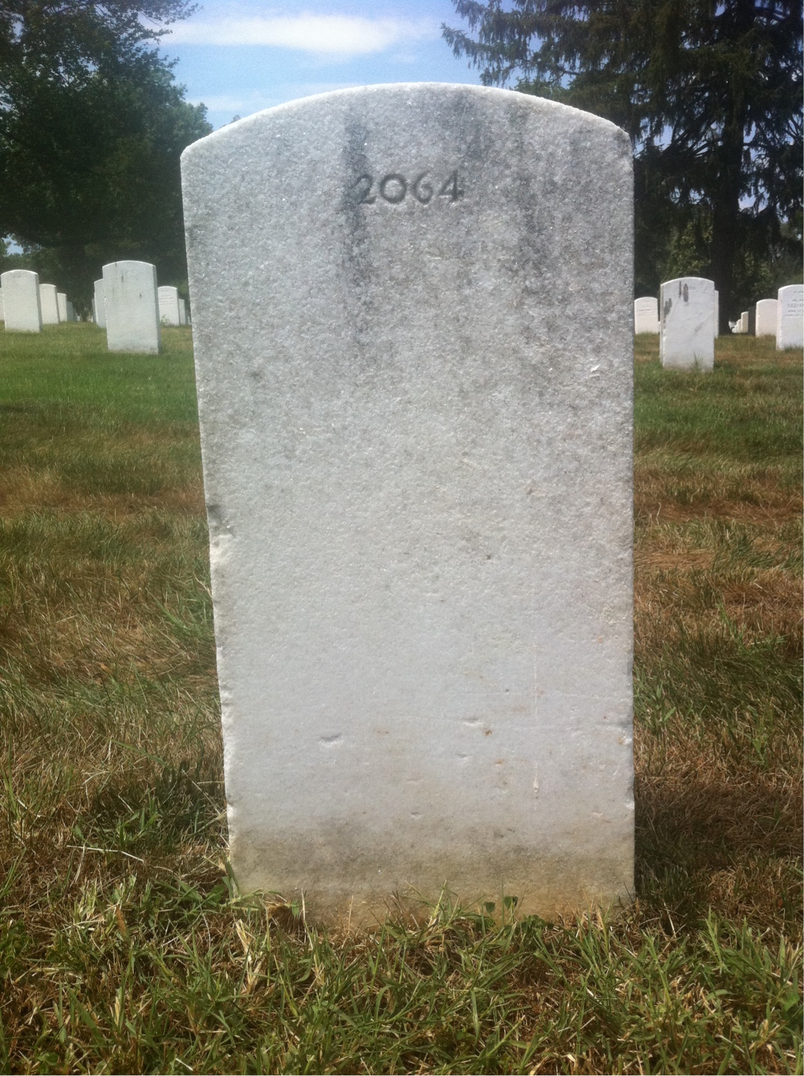 Back of headstone — Odell Mingo