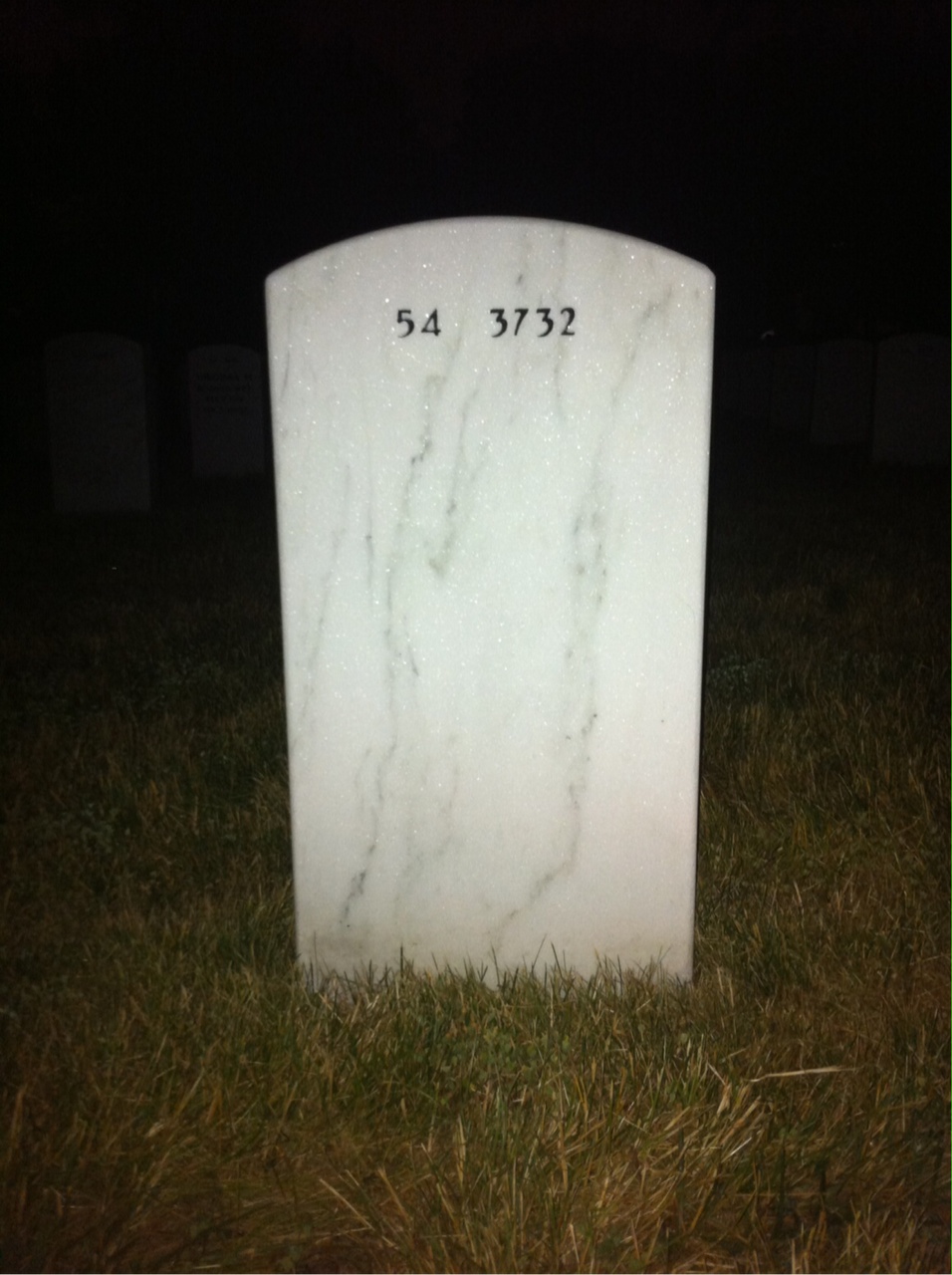Back of headstone — Daniel Mccartin