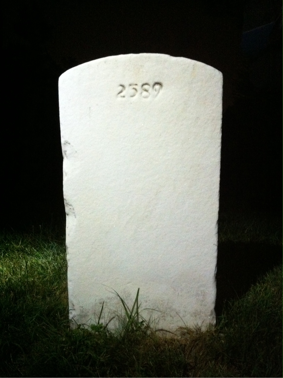 Back of headstone — Robert Alspaugh