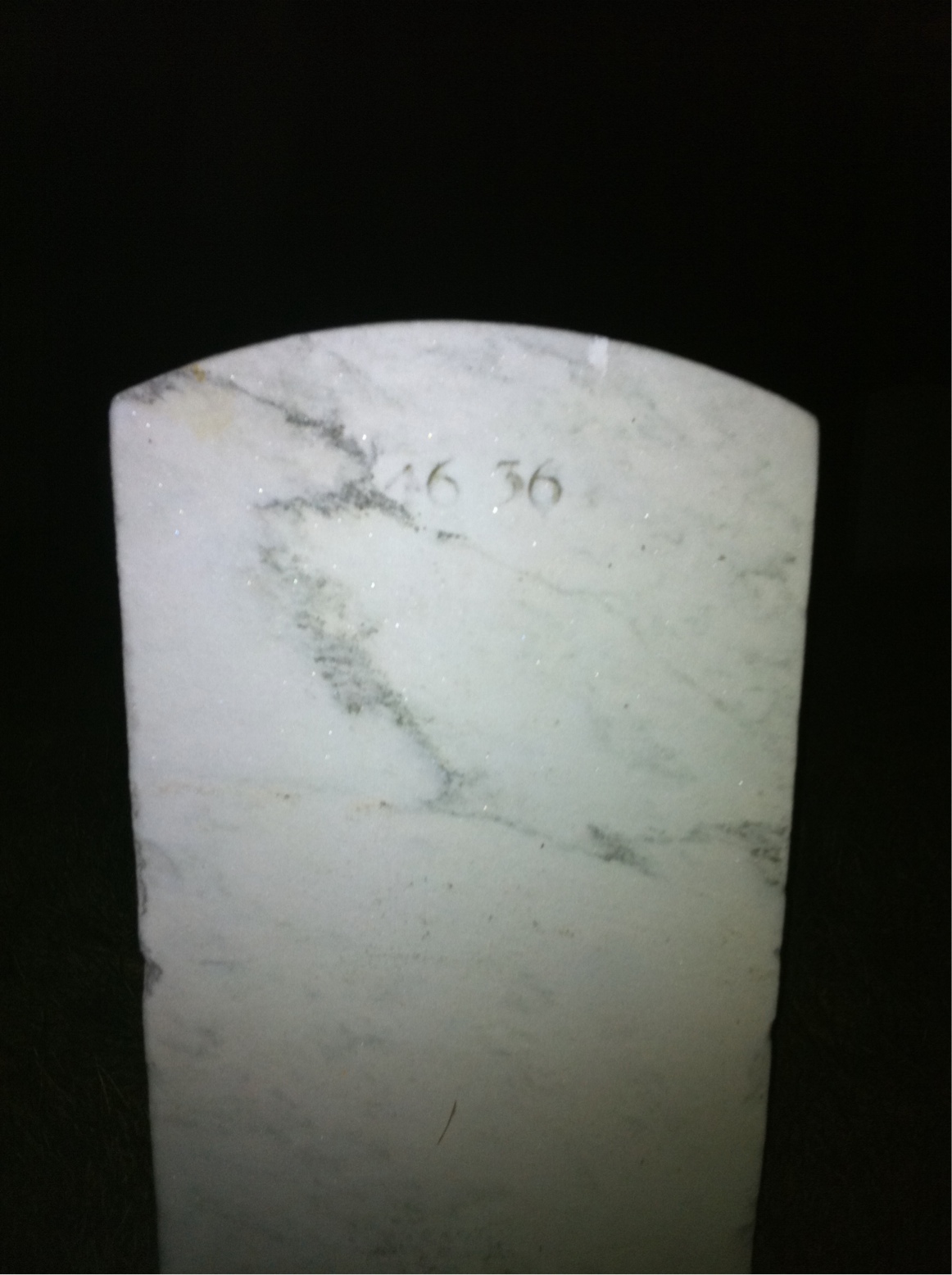 Back of headstone — Mildred Mellor
