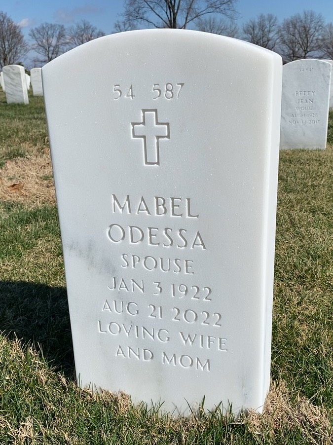 Back of headstone — George Monteith