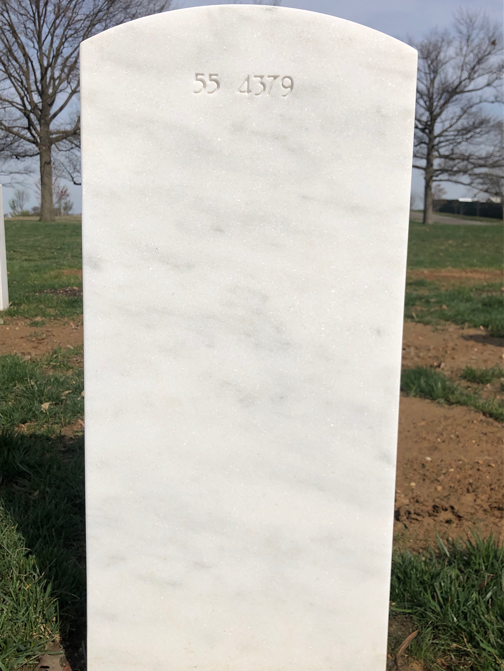 Back of headstone — David Bentson