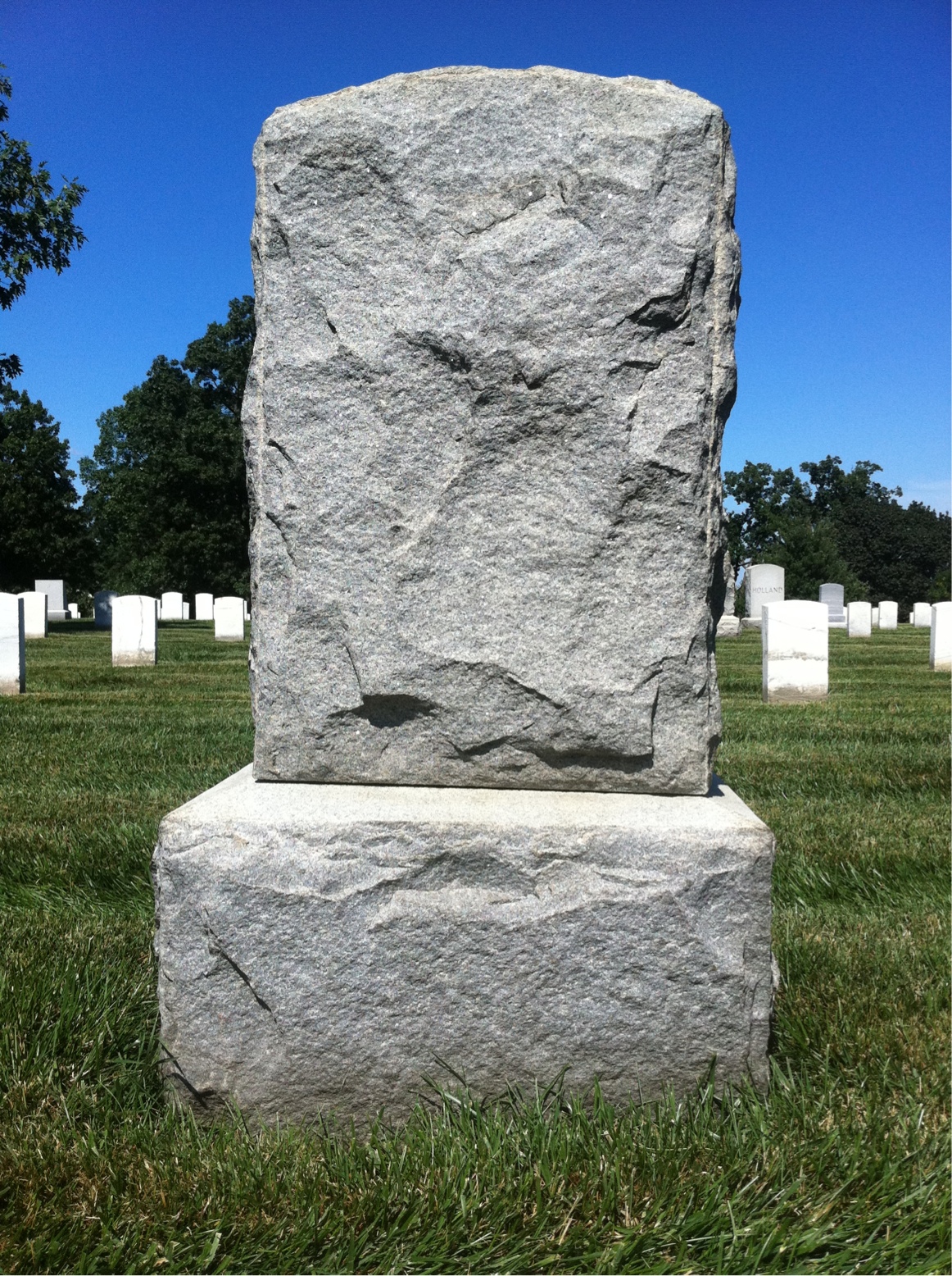 Back of headstone — Robert Morton