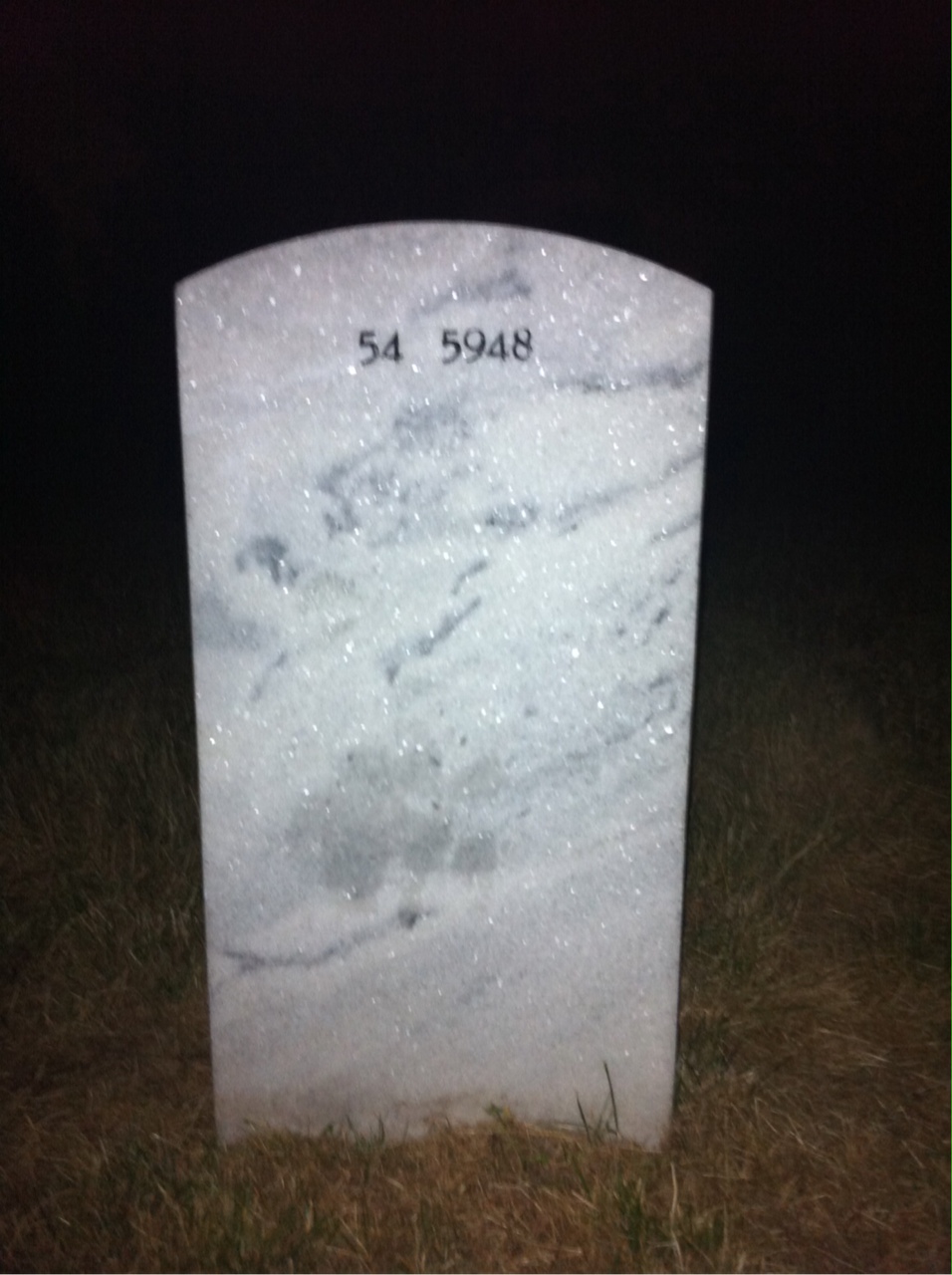 Back of headstone — John Nespeca
