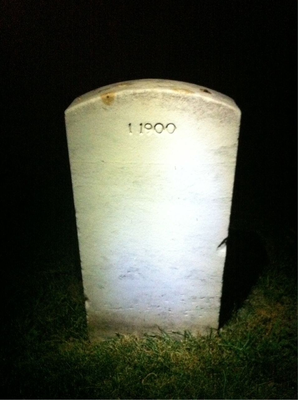 Back of headstone — Edgar Anderson