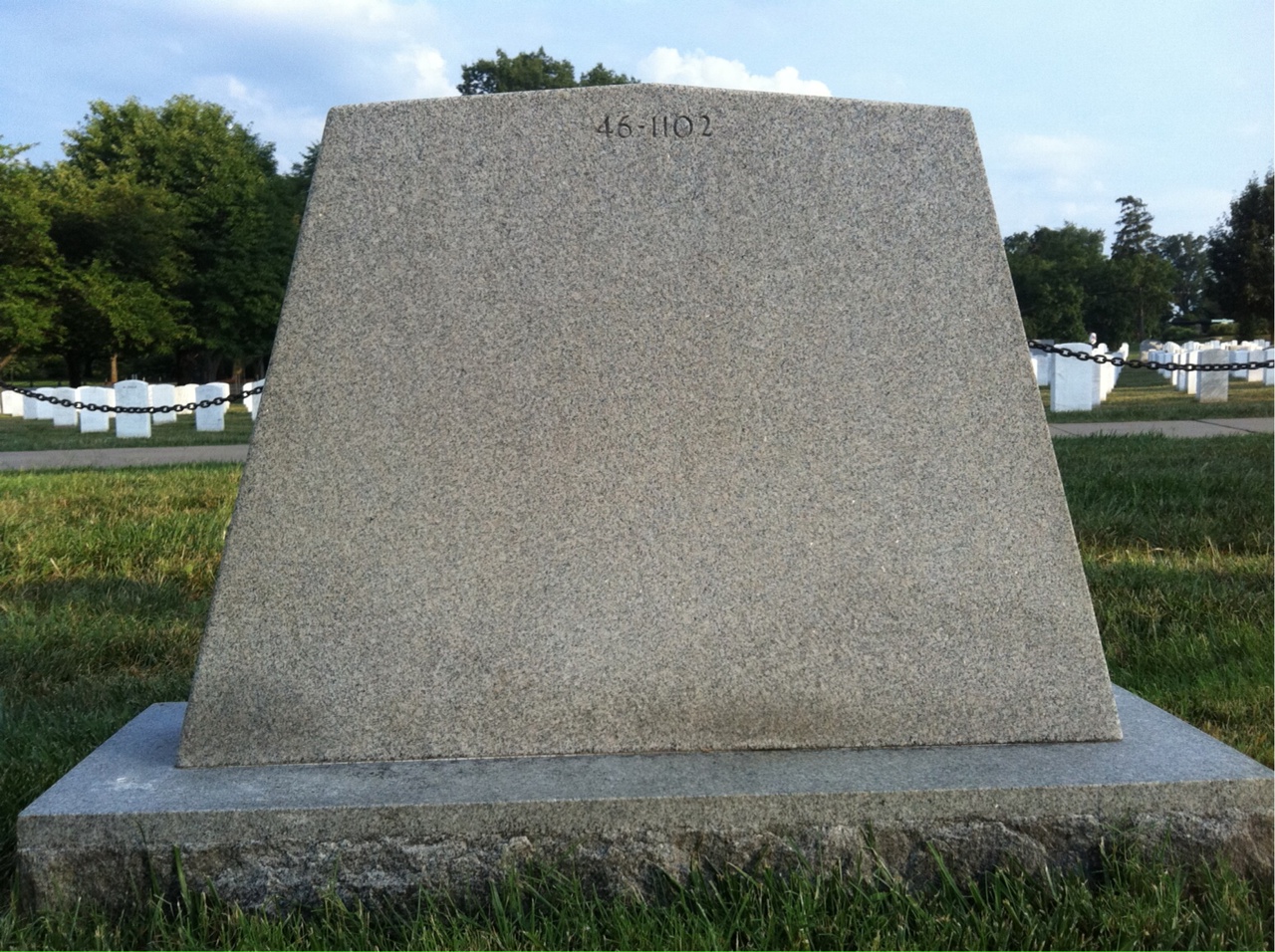 Back of headstone — William Cordero