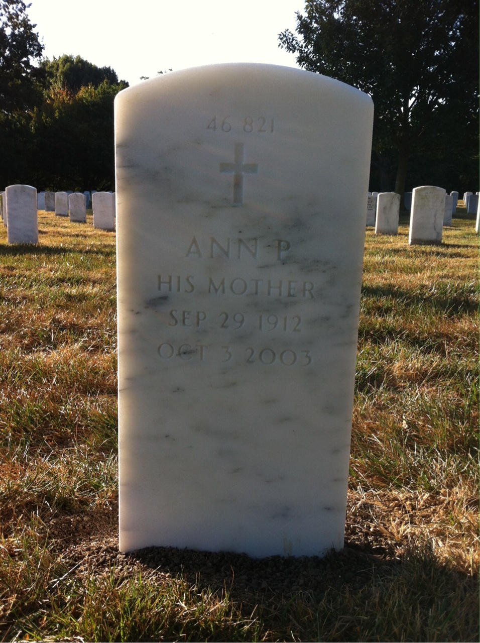 Back of headstone — Bruce Haynes