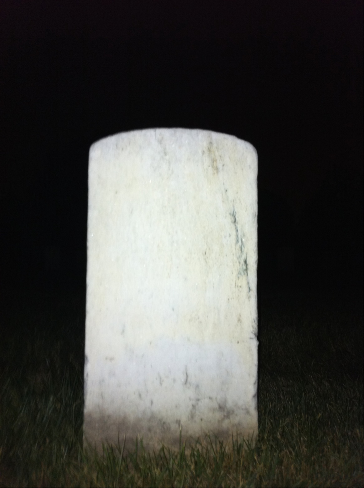 Back of headstone — Ezra Bailey