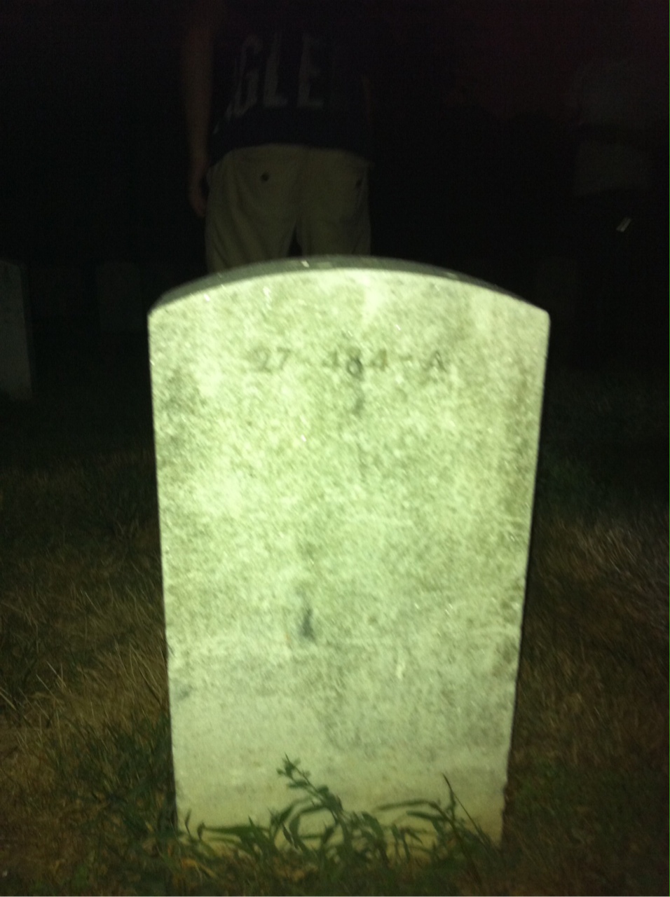Back of headstone — Preston Mosby