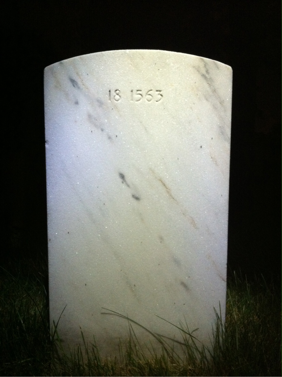 Back of headstone — Ralph Munsel