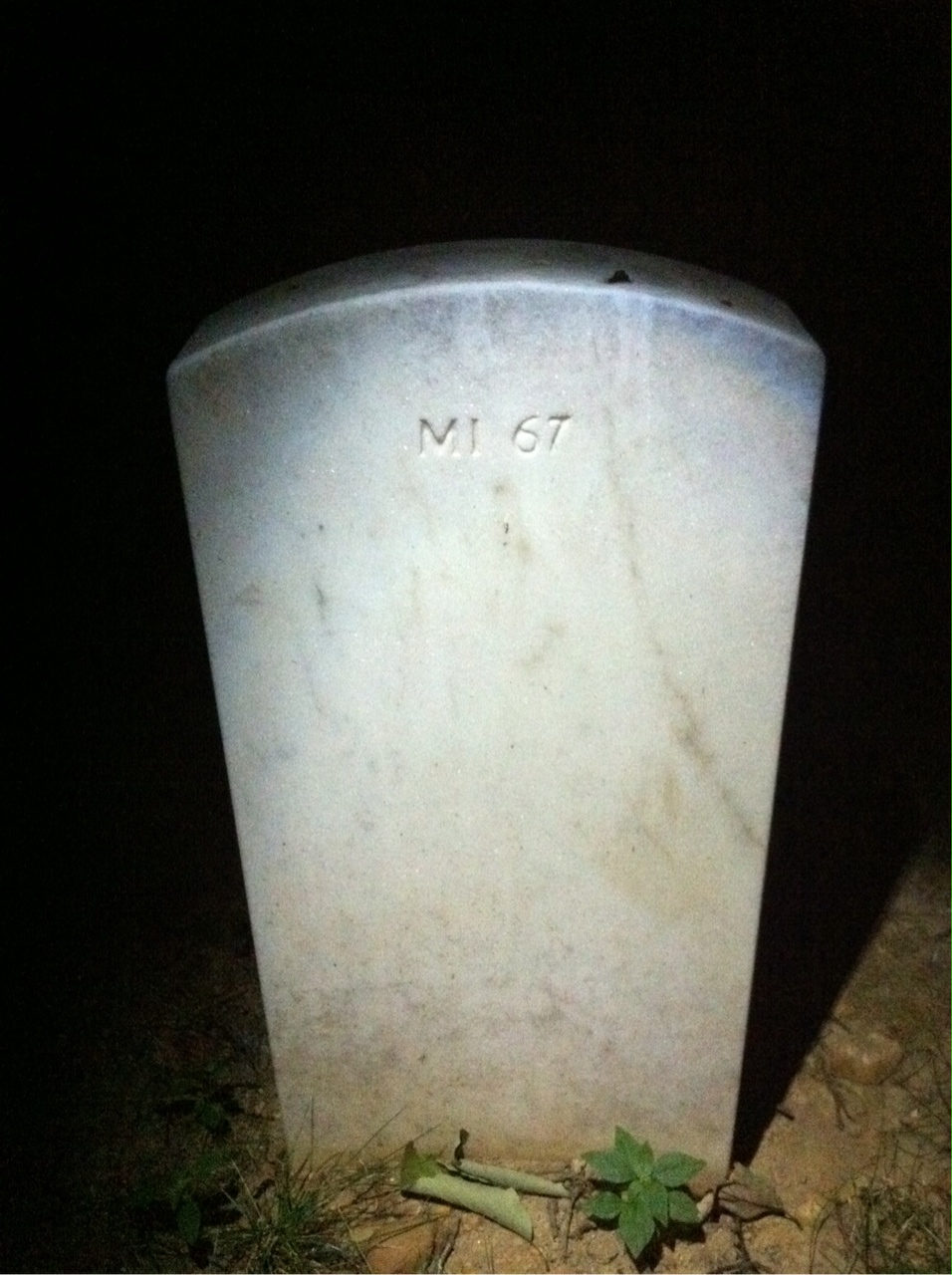 Back of headstone — Purdy Bedford