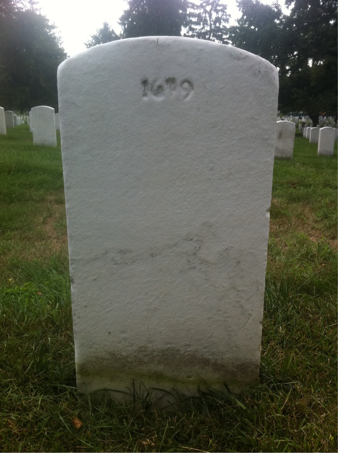 Back of headstone — Charles Ballard