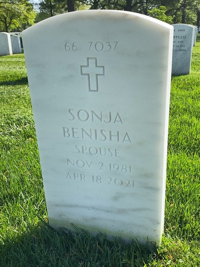 Back of headstone — Robert Leon White