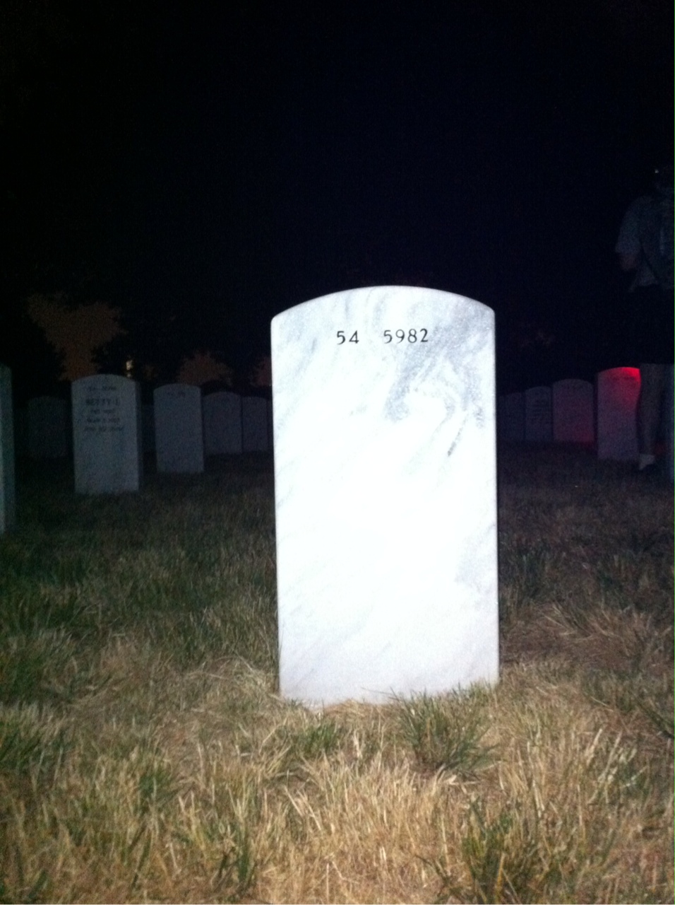 Back of headstone — Richard Gamble