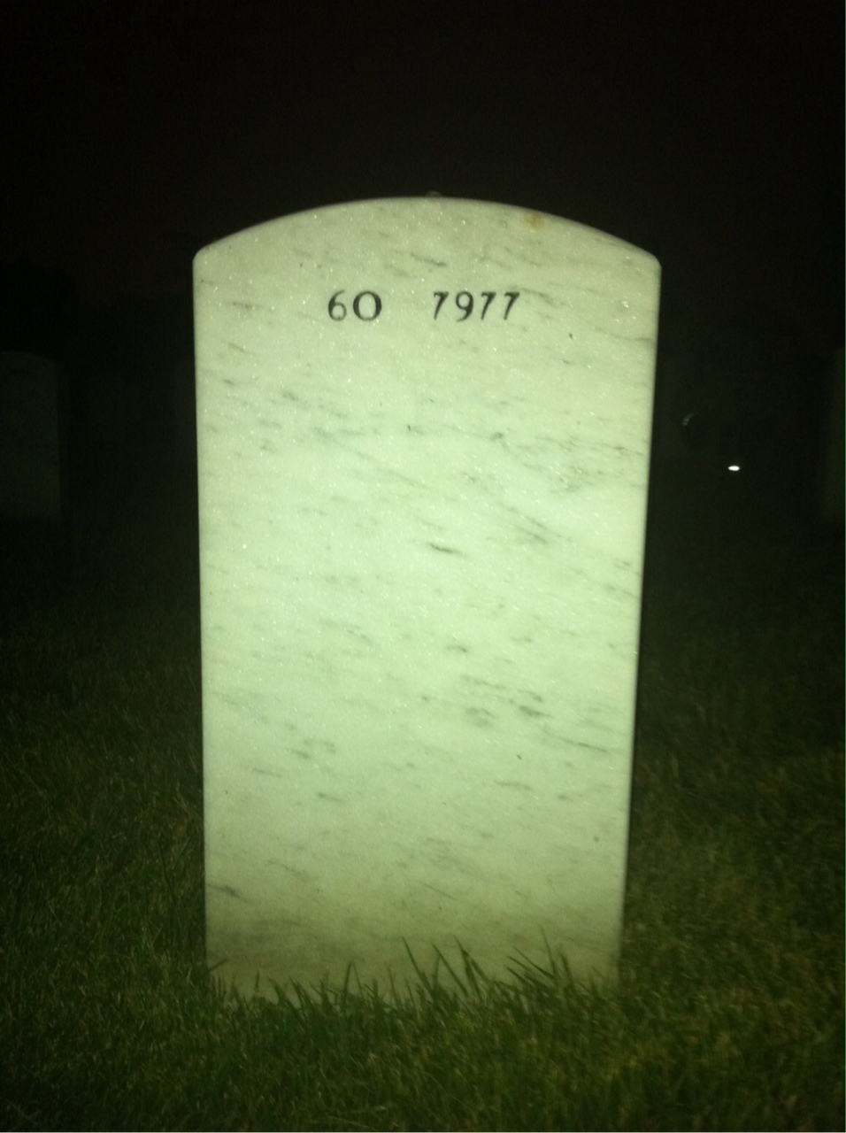 Back of headstone — Michael Stack