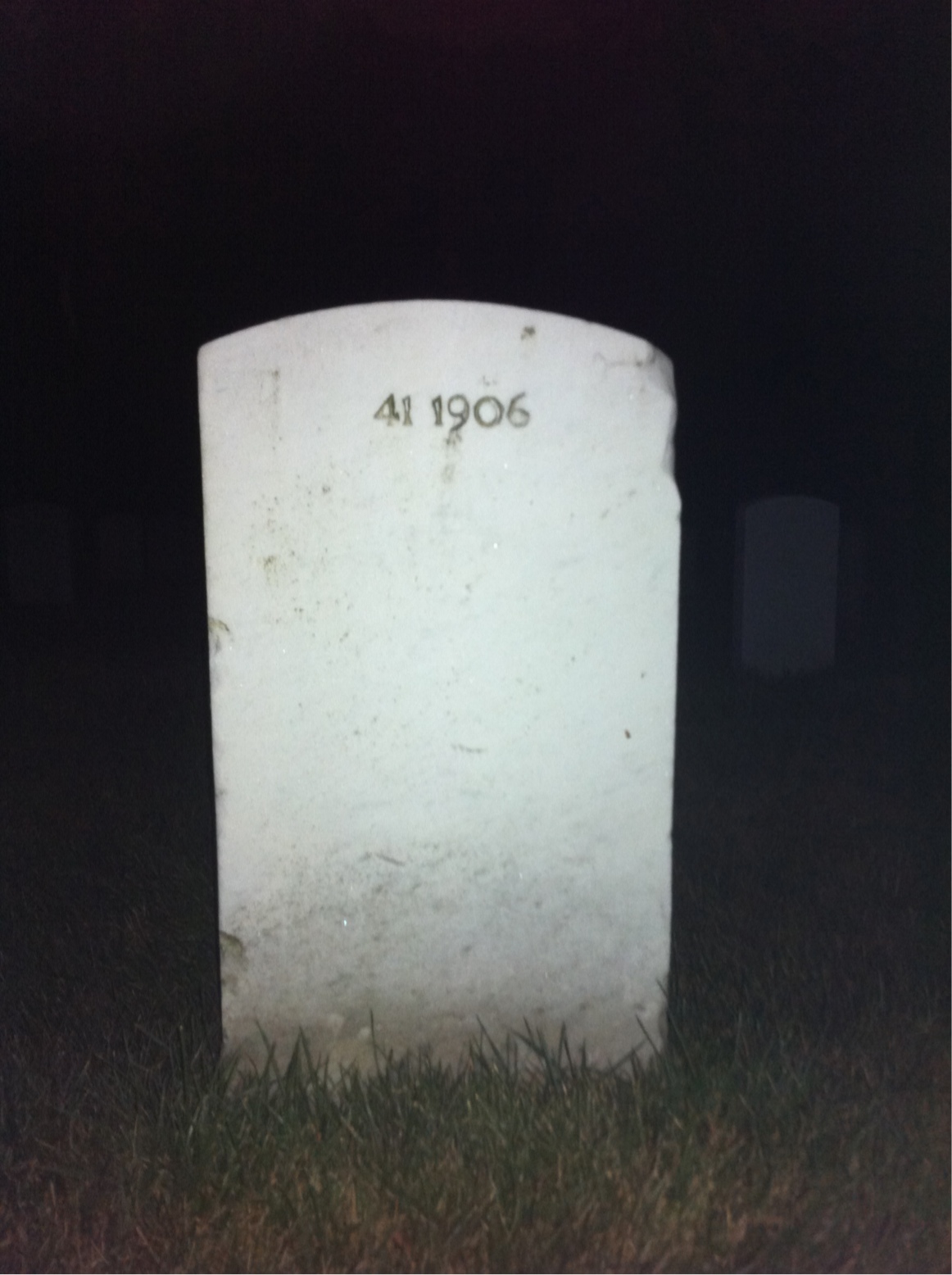 Back of headstone — William P Laidlaw