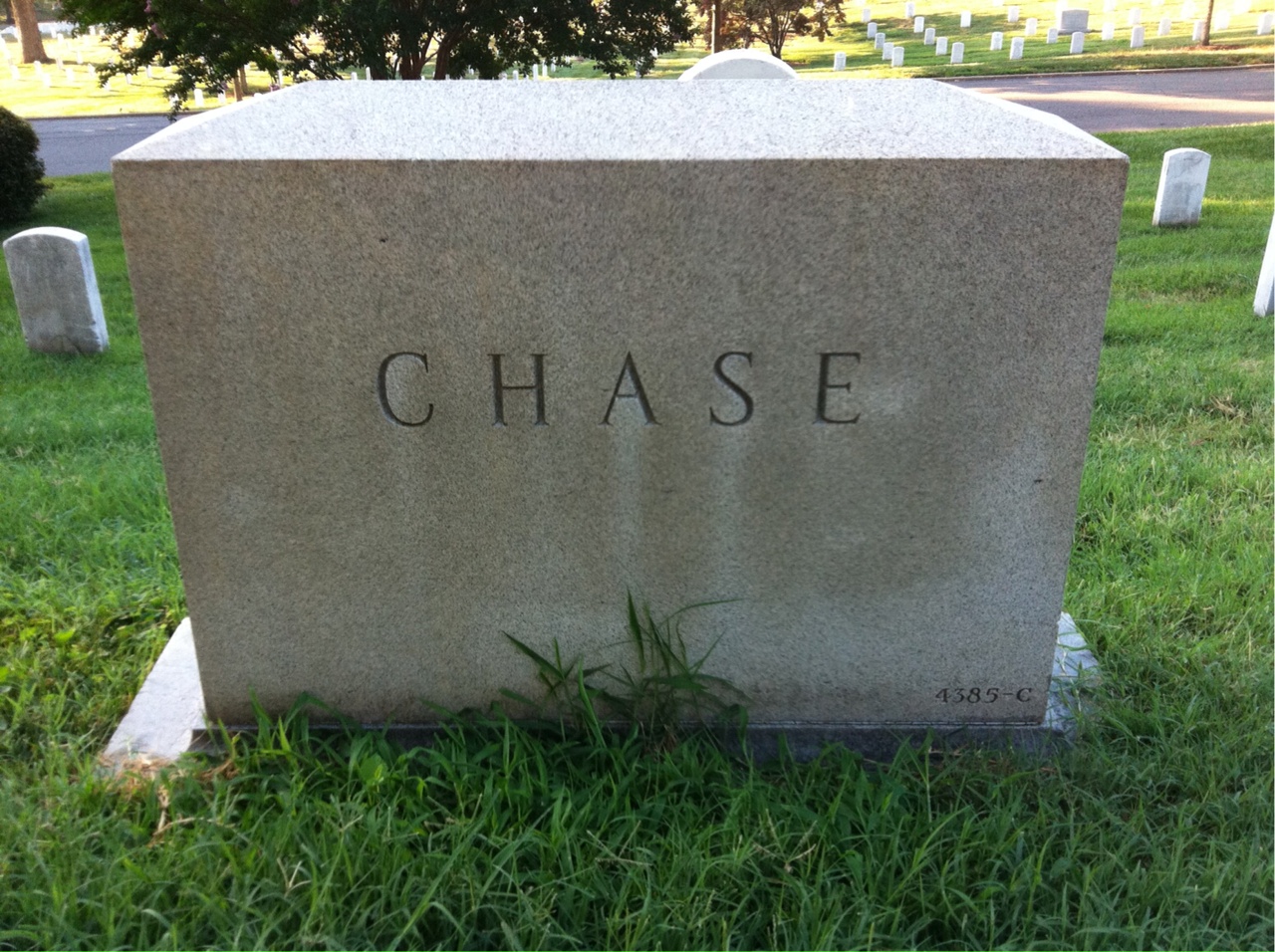 Back of headstone — Thornton Chase