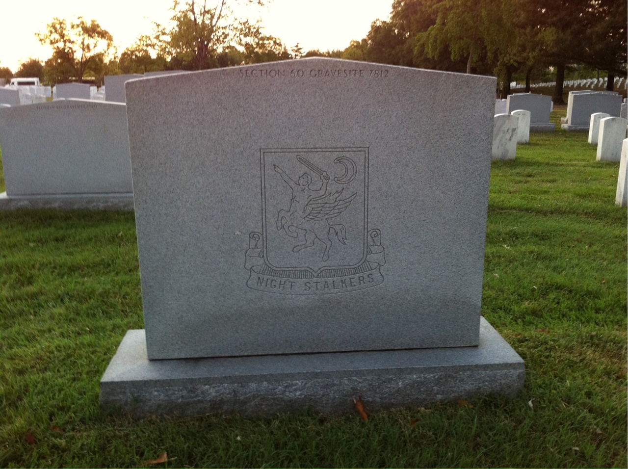 Back of headstone — Bradley Beem