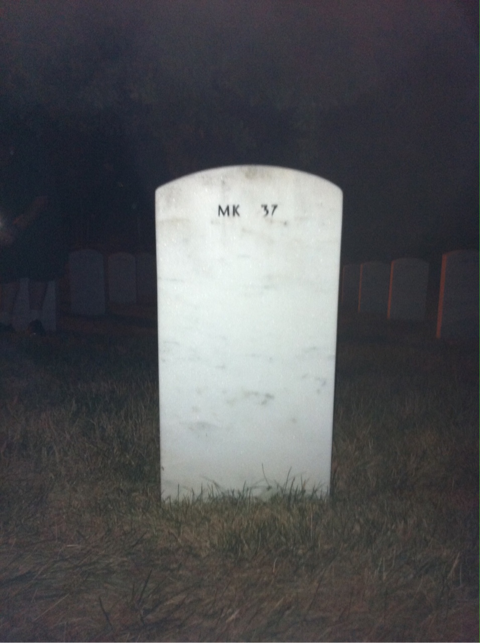 Back of headstone — Frank Attinger