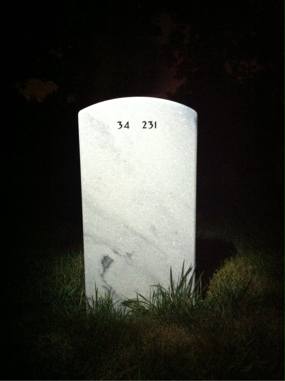 Back of headstone — Kenneth Domer