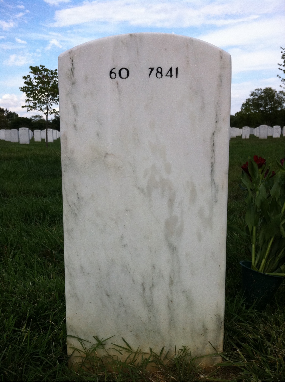 Back of headstone — Dana Dillon