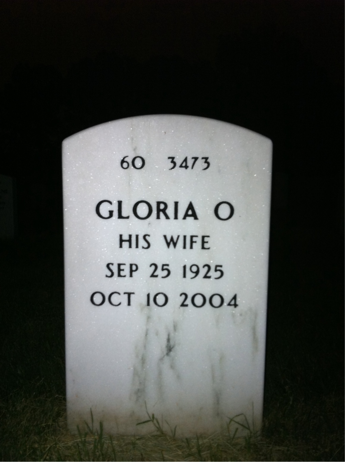 Back of headstone — Joseph Morosky