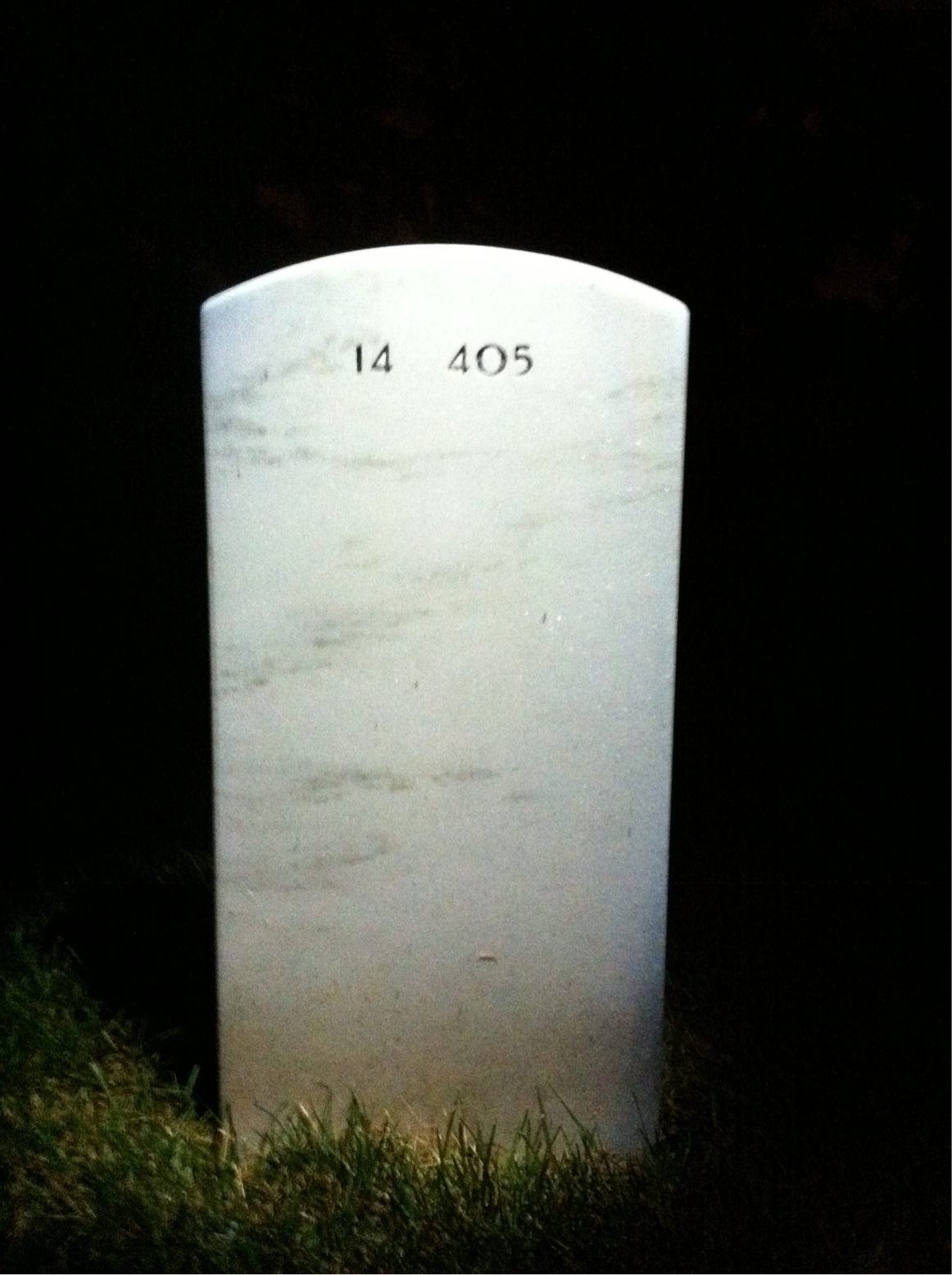 Back of headstone — Doris Kehoe