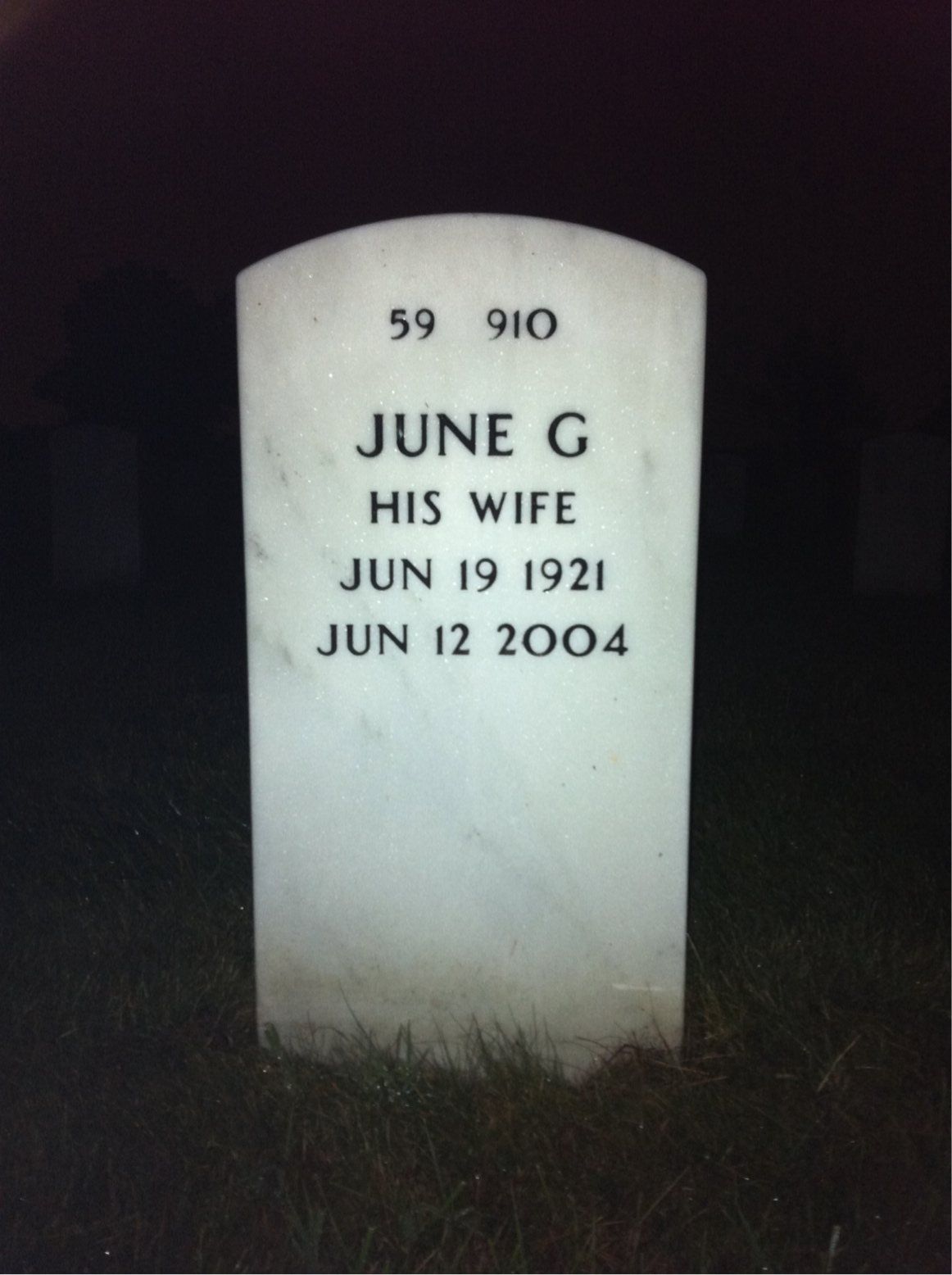 Back of headstone — Robert Stowbridge