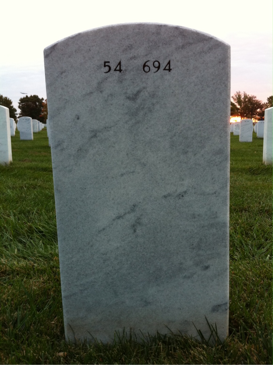 Back of headstone — Edison Ziemke