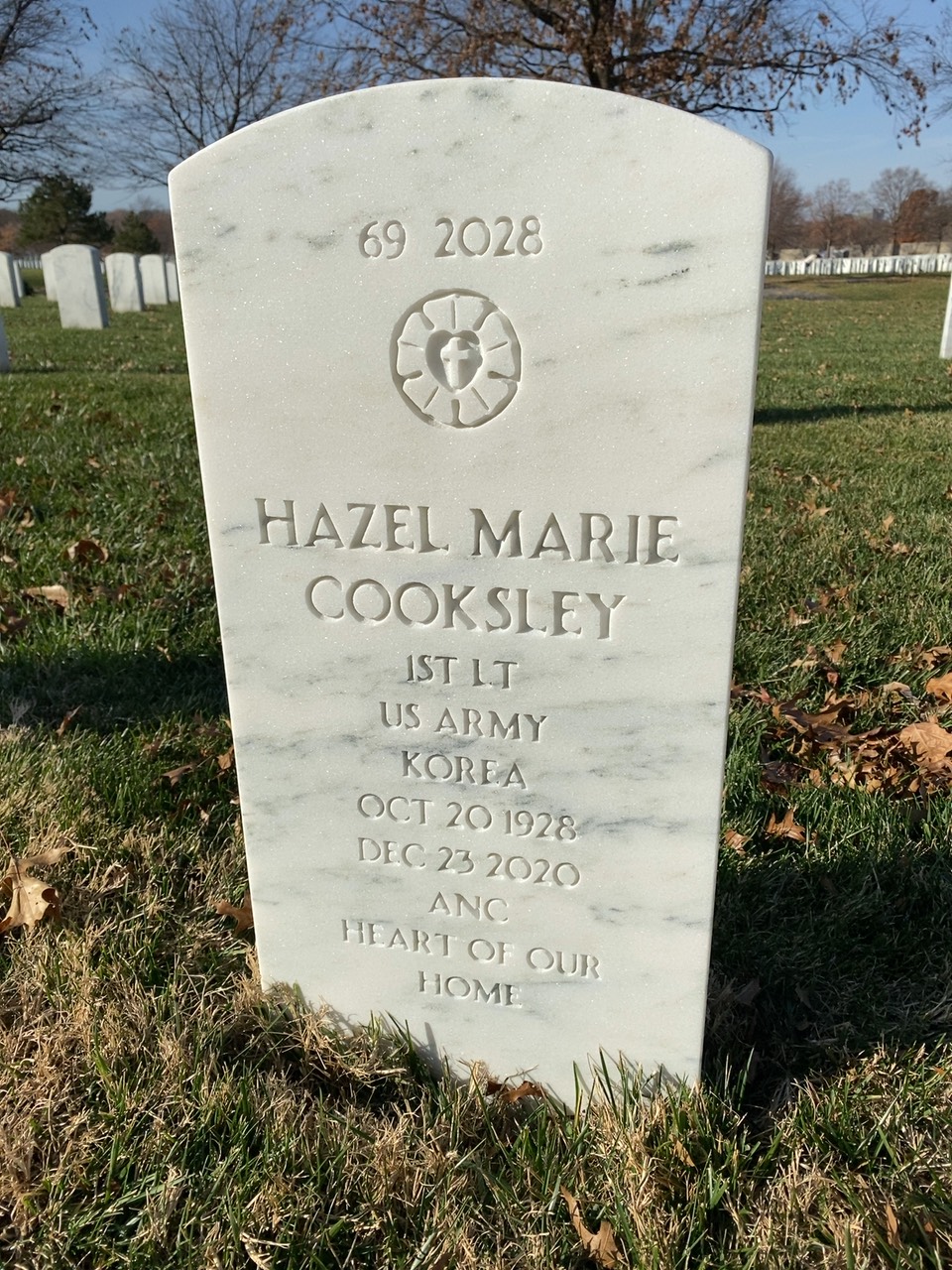 Back of headstone — Boyd Cooksley