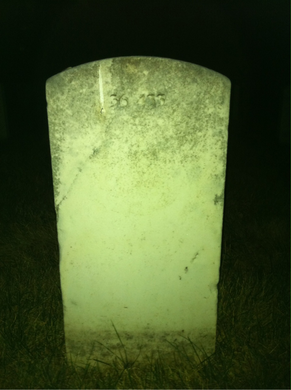 Back of headstone — Thomas Harry Richards