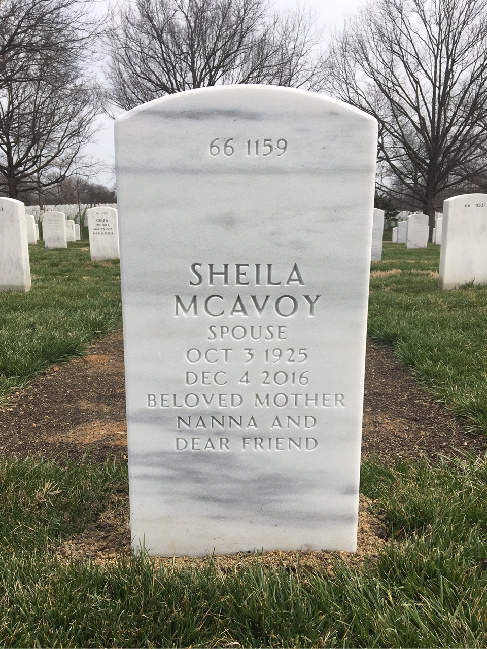 Back of headstone — Robert Clark