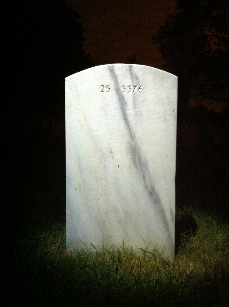 Back of headstone — Helen Mcneil
