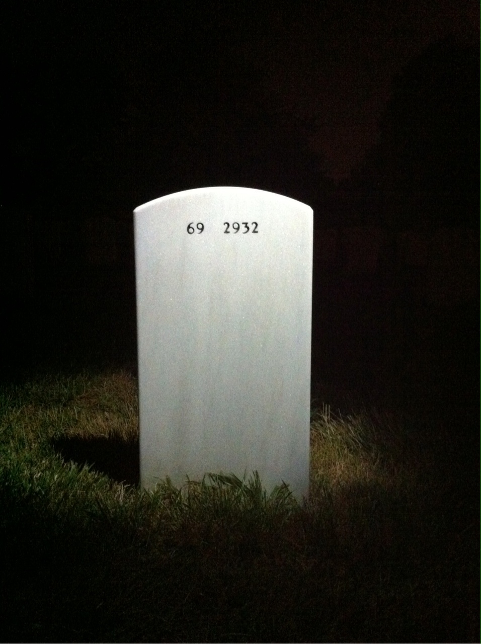 Back of headstone — Edward Shrewsberry