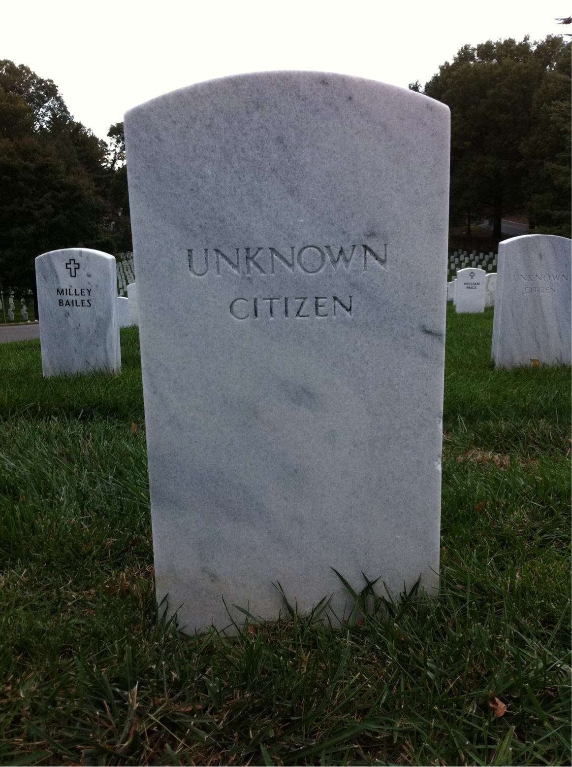 Headstone of Unknown Unknown