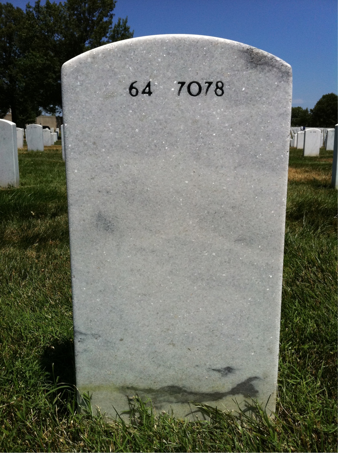 Back of headstone — William Henschel
