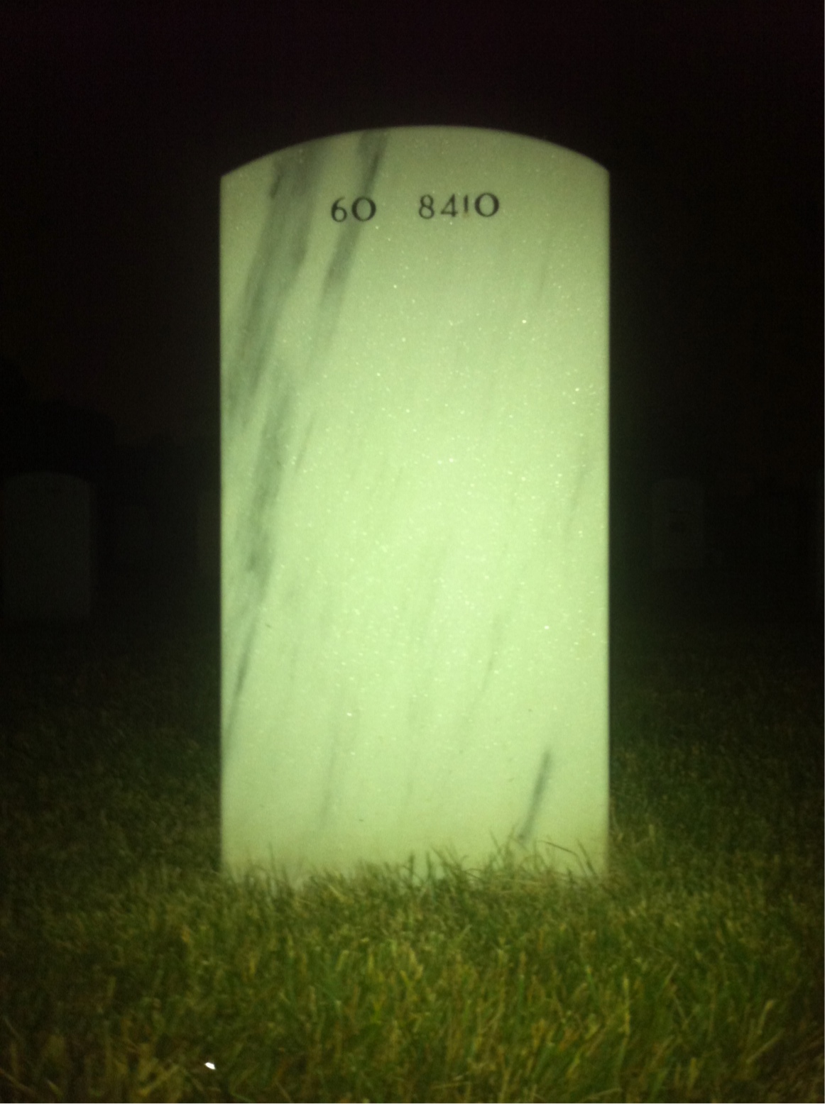 Back of headstone — Matthew Wallace