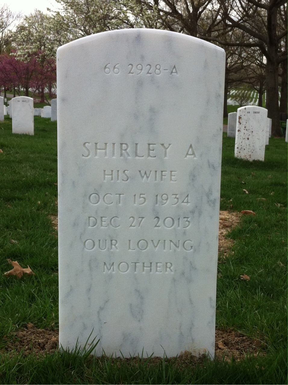 Back of headstone — William Norwillo