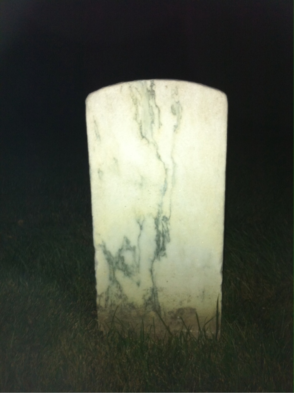 Back of headstone — Frederick Asmus