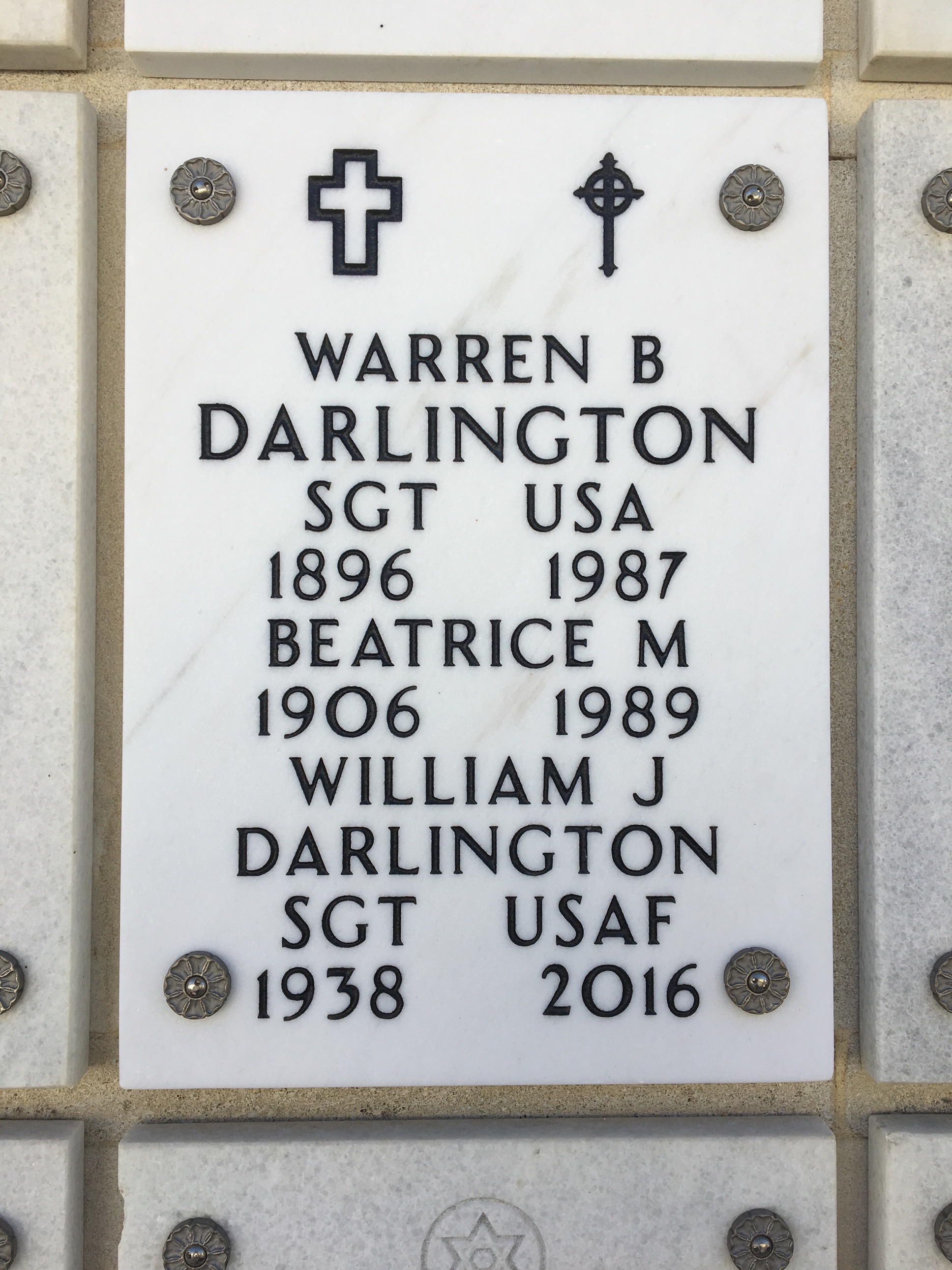 Warren B Darlington