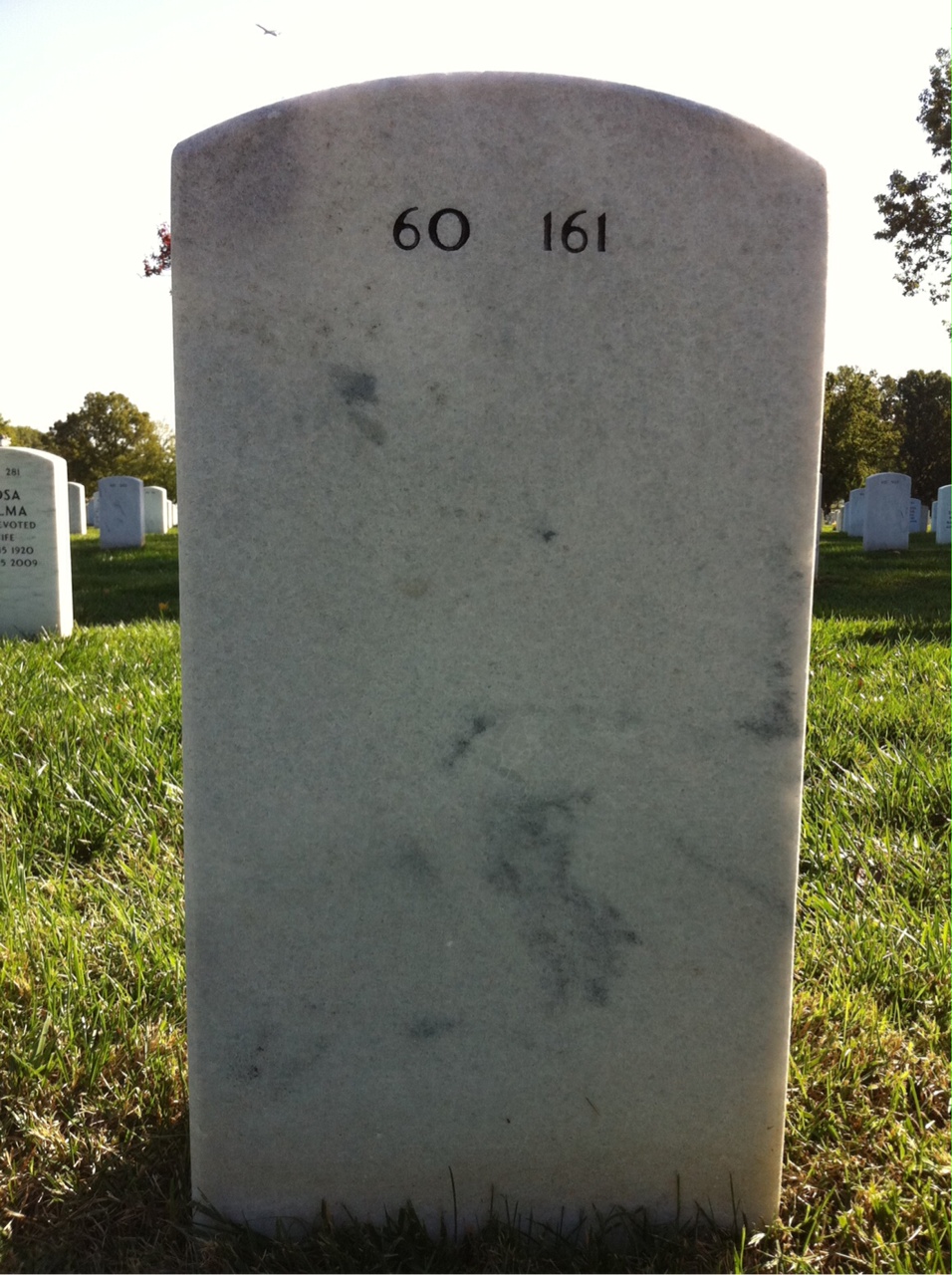 Back of headstone — Bernard Ramundo