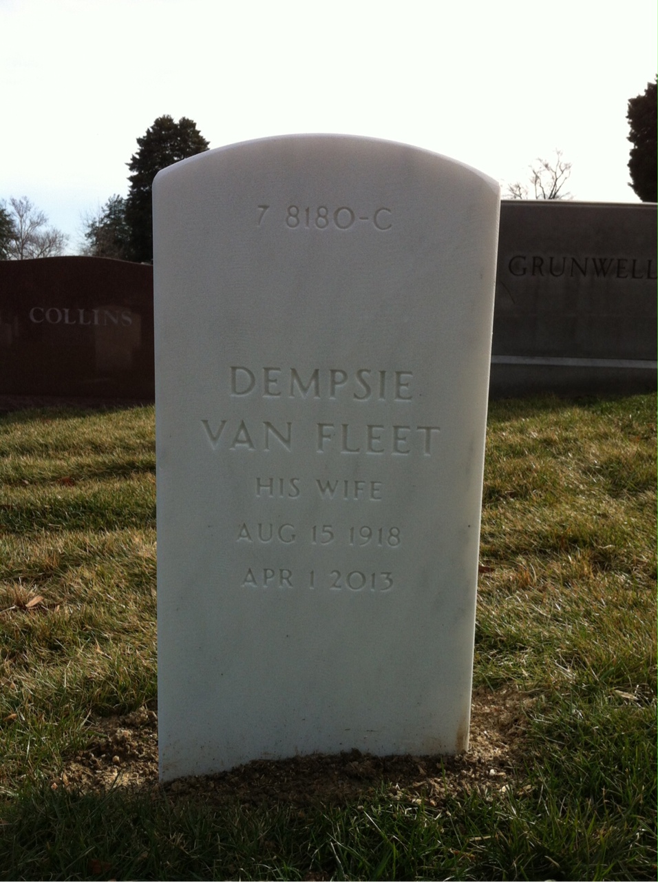 Back of headstone — Joseph Mcchristian