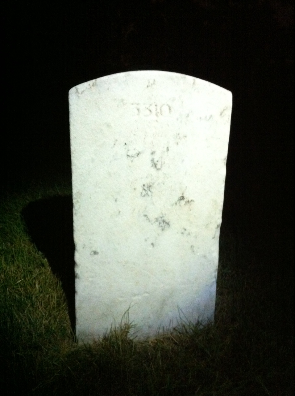 Back of headstone — William Bainbridge