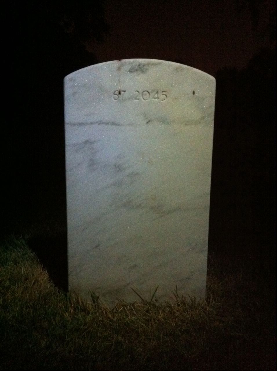 Back of headstone — Harry Ashton