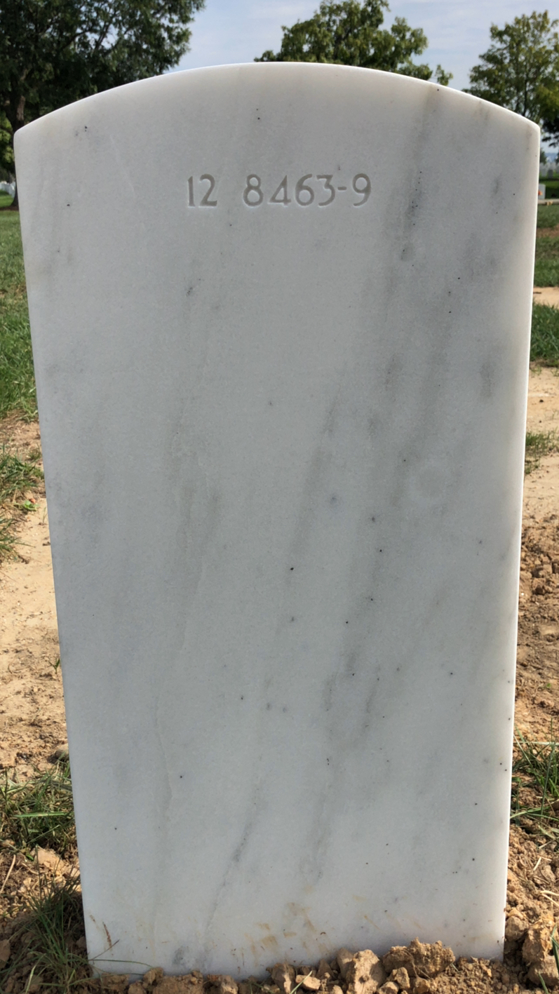 Back of headstone — Michael Steven Wilson