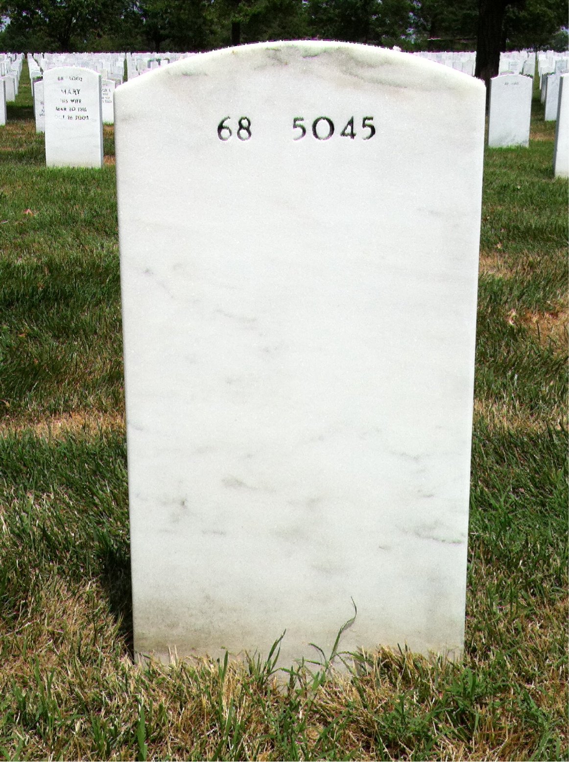 Back of headstone — John Brennan