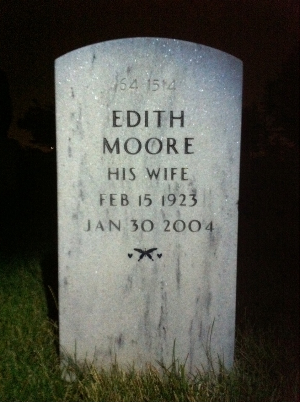 Back of headstone — James Sprouse